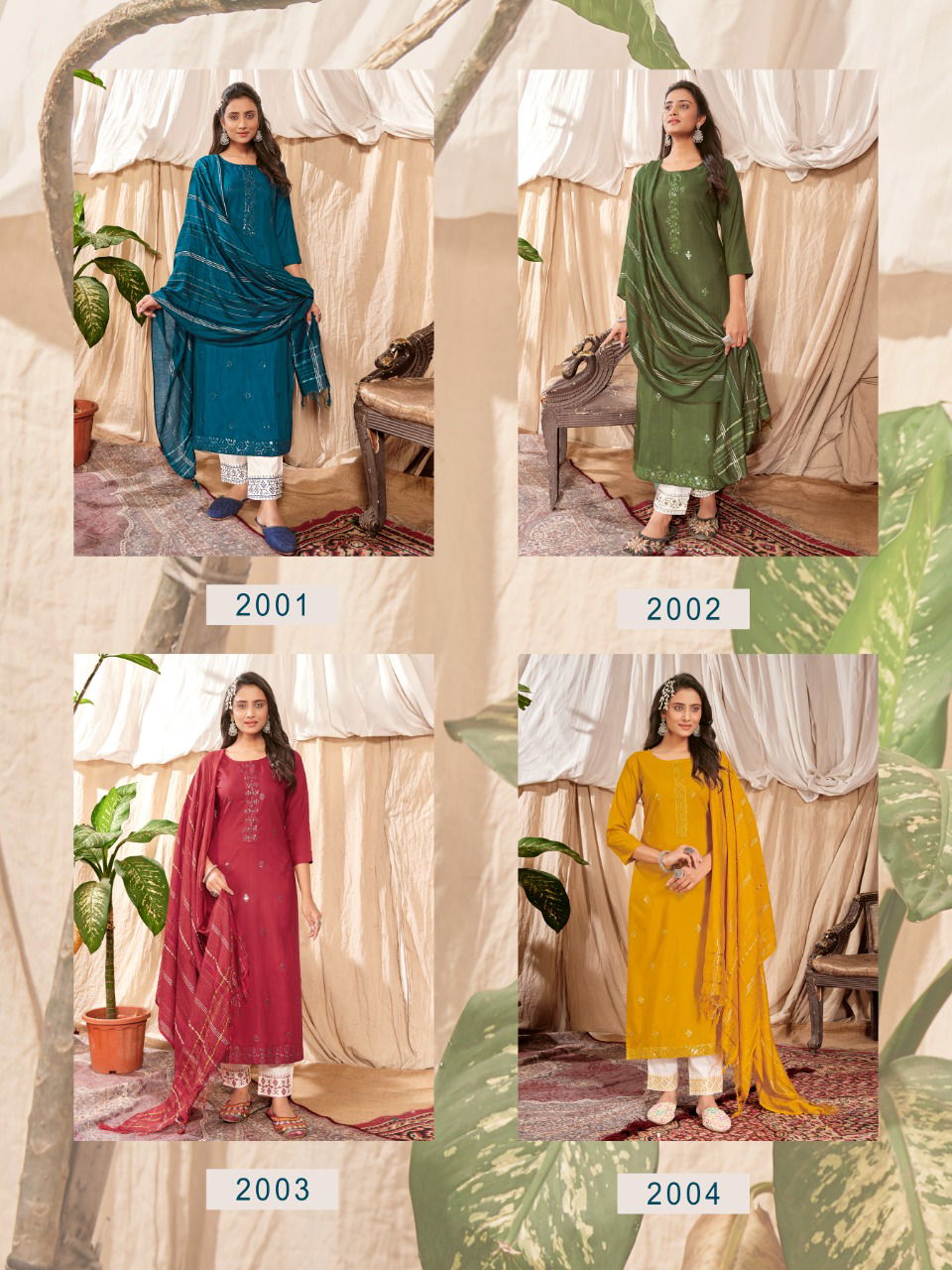 Banwery Taj 2 New Latest Festive Wear Kurti With Pant And Dupatta Readymade Collection 